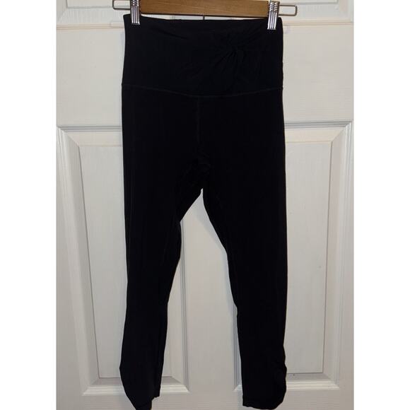 Lululemon Align High-Rise Tight 26" *Twist Waist Black NULU Size 4 - Picture 1 of 7